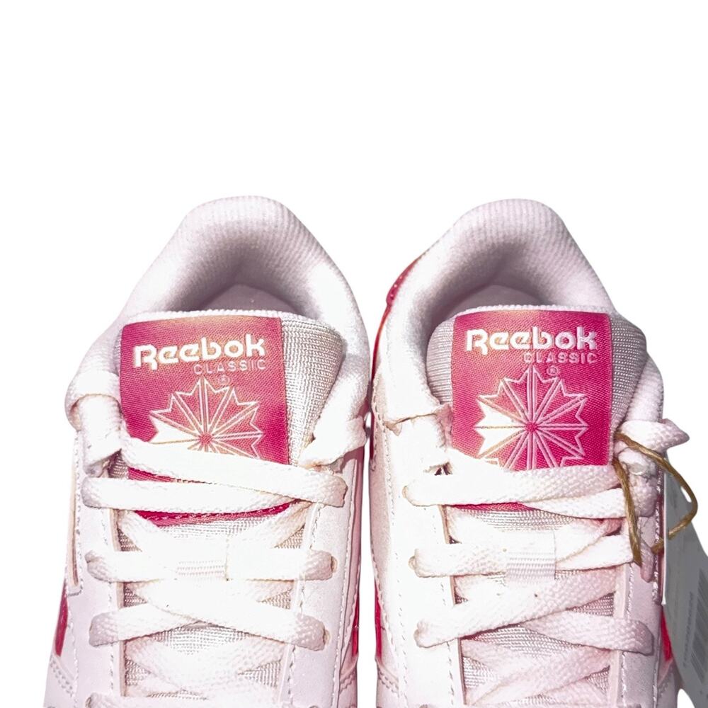 Reebok Running course Pink Girls Classics leather shoes SZ/11 - Picture 12 of 15